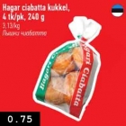 Allahindlus - Hagar ciabatta kukkel, 4 tk/pk, 240 g