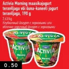 Allahindlus - Activia Morning maasikajogurt Teraviljaga või õuna-kaneeli jogurt tereviljaga, 190 g