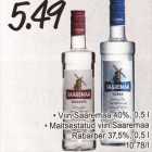 Allahindlus - .Viin Saaremaa 40%, 0,5 l .Maitsestatud viin Saaremaa Rabarber 