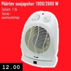 Pöörlev soojapuhur 1000/2000 W