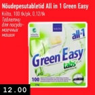 Nõudepesutabletid All in 1 Green Easy 