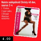 Naiste sukkpüksid Christy 40 den