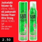 Juukselakk Volume-Up (250 ml) või juuksevaht Volume Power Ultra Strong (200 ml)