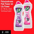 Puhastuskreem Pink Flower Cif, 700 ml