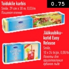 Allahindlus - Toidukile karbis Smile, 29 cm x 30 m; Jääkuubikukotid Easy Release Smile, 10 x 24 tk/pk