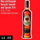 Muu piiritusjook Bacardi Smooth and Spiced cl