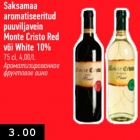 Saksamaa aromatiseeritud puuviljavein Monte Cristo Red või White