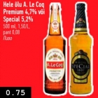 Hele õlu A.Le Coq Premium 4,7% või Special 5,2%, 500 ml