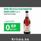 Hele õlu A.Le Coq Imperial
Gold