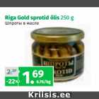 Allahindlus - Riga Gold sprotid õlis 250 g