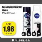 Allahindlus - Aerosooldeodorant Nivea