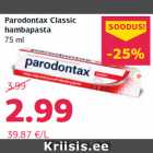 Allahindlus - Parodontax Classic
hambapasta
75 ml