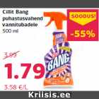 Cillit Bang
puhastusvahend
vannitubadele
500 ml