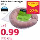 Allahindlus - Rakvere maksarõngas
300 g