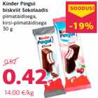 Allahindlus - Kinder Pingui
biskviit šokolaadis