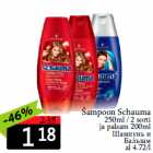 Allahindlus - Šampoon Schauma
250ml / 2 sorti
ja palsam 200ml
