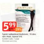 Naiste sukkpüksid Bodytonic, 70 den, värv must, suurus S-XL