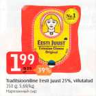 Allahindlus - Traditsiooniline Eesti juust 25%, viilutatud 350 g