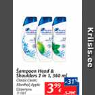 Allahindlus - Šampoon Head&Shoulders 2 in 1, 360 ml