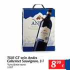 Allahindlus - Tšilli GT vein Andes Cabernet sauvignon, 3 l