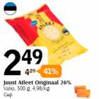 Allahindlus - Juust Atleet Originaal 26%