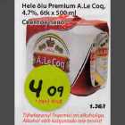 Allahindlus - Hele бlч Premium A.Le Coq, 4,7%, 6tk x 500ml