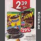 Allahindlus - Nestle hommikuhelbed
. Lion, 400 g 
. Nesquick, 450 g 