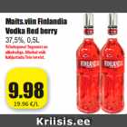 Allahindlus - Maits.viin Finlandia
Vodka Red berry