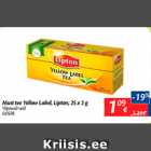 Allahindlus - Must tee Yellow Label, Lipton 25 x 2 g