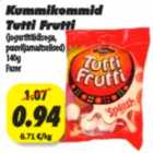 Allahindlus - Kummikommid Tutti Frutti 140g