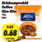 Allahindlus - Iiriskompvekid Toffee Kiss-Kiss 150g