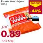 Allahindlus - Estover Vene riivjuust
200 g