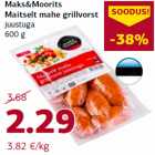 Maks&Moorits
Maitselt mahe grillvorst