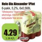 Allahindlus - Hele õlu Alexander 1 pint