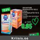 Allahindlus - DR.NATURE RIISIGALETID 120 G; TATRAGALETID 110 G