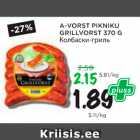 Allahindlus - A-VORST PIKNIKU GRILLVORST 370 G