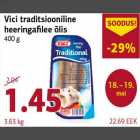 Allahindlus - Vici traditsiooniline heeringafilee õlis 400 g