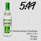 Allahindlus - Viin Moskovskaya Osobaya 40%,0,5 l