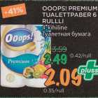 Allahindlus - OOOPS! PREMIUM
TUALETTPABER 6
RULLLI