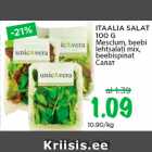 Allahindlus - ITAALIA SALAT
100 G