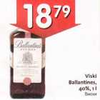 Allahindlus - Viski Ballantines, 4О%,1l