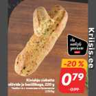 Allahindlus - Kiviahju ciabatta
oliivide ja basiilikuga, 220 g