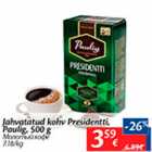 Allahindlus - Jahvatatud kohv Presidentti, Paulig, 500 g