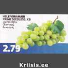 Allahindlus - HELE VIINAMARI PRIMA SEEDLESS, KA