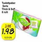 Allahindlus - Tualettpaber Serla Thick&Soft