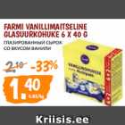 Allahindlus - FARMI VANILLIMAITSELINE GLASUURKOHUKE 6 X 40 G