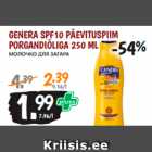 Allahindlus - GENERA SPF10 PÄEVITUSPIIM PORGANDIÕLIGA 250 ML