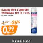 Allahindlus - CLEANIC SOFT & COMFORT VATIPADJAD 100 TK +33%