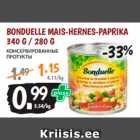 Allahindlus - BONDUELLE MAIS-HERNES-PAPRIKA 340 G / 280 G