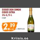 Allahindlus - SIIDER DON SIMON CIDER EXTRA 5% 0,75 L 